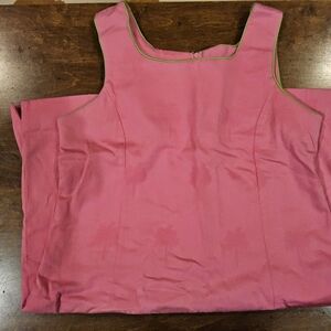 Lilly Pulitzer Pink Sleeveless Dress with Green Trim